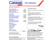 Tablet Screenshot of caravan.com